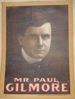 Promotional poster for <b>Paul Gilmore</b>. Photo courtesy: Bob Reding - 250px-DSC01214