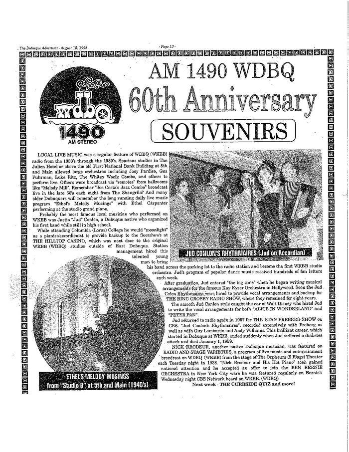WDBQ - Encyclopedia Dubuque