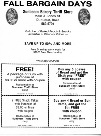 SUNBEAM BAKERY THRIFT STORE - Encyclopedia Dubuque